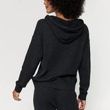 Houston Rib Hoodie- Vintage Black
