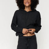 Houston Rib Hoodie- Vintage Black