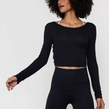 Femme Reversible LS Top-Black