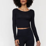Femme Reversible LS Top-Black