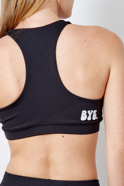 Halle Bye Sports Bra - Black Sand