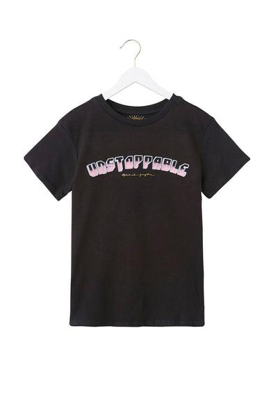 Unstoppable Girls Tee - Vintage Black