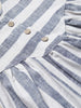 Stripe Yoke Dress - Navy Stripe