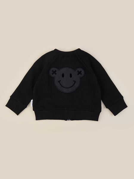 Smiley Sweat Jacket - Black
