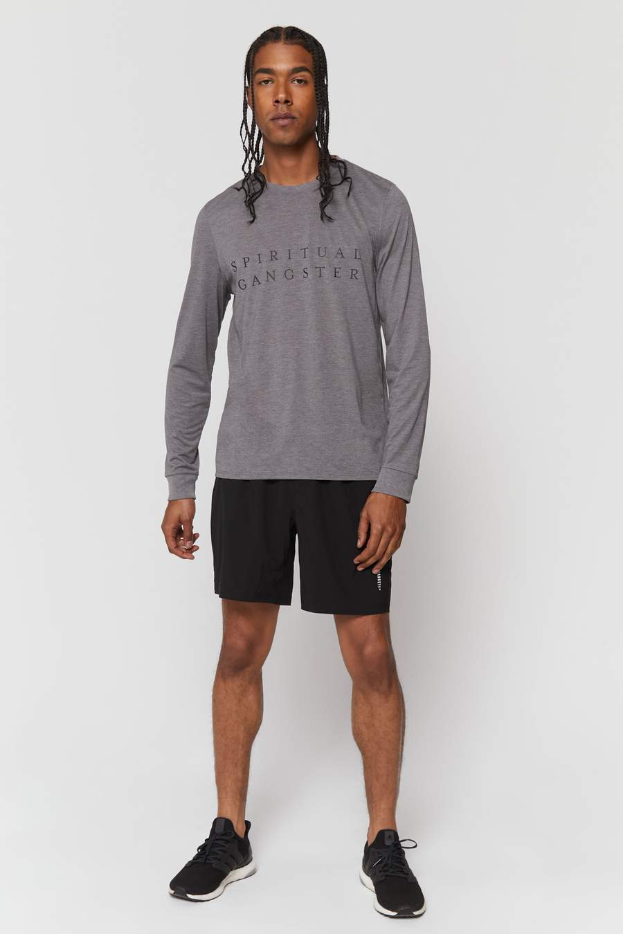 SG Men's Long Sleeve Tee - Heather Grey
