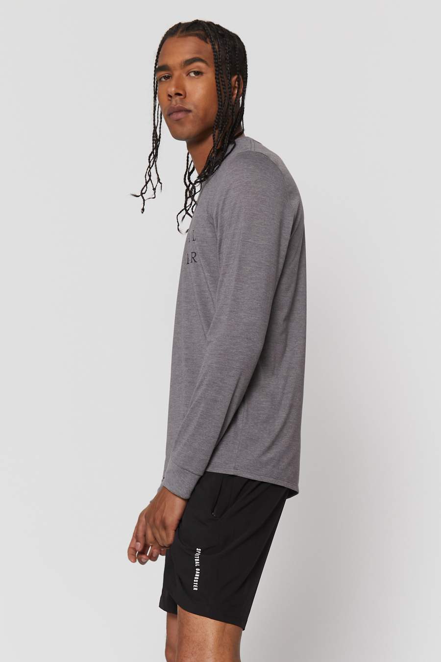 SG Men's Long Sleeve Tee - Heather Grey