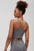Exhale Tech Heather Longline Bra - Heather Grey