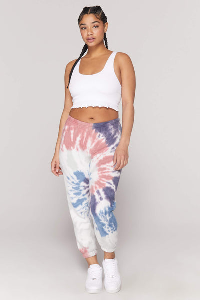 Perfect Terry Sweatpants - Seascape Spiral Tie Dye