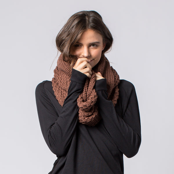 Harper Winter Scarf - Nutmeg