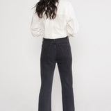 Josie High Rise Crop Flare - Obsidian