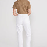 Josie High Rise Crop - Vintage White