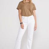 Josie High Rise Crop - Vintage White