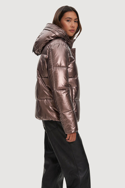 Keva Short Puffer - Mauvemetal