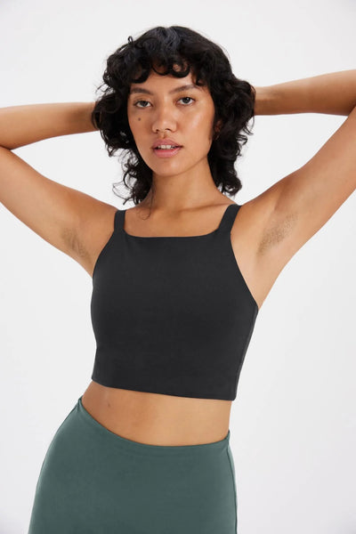 Mia High Neck Bra - Black