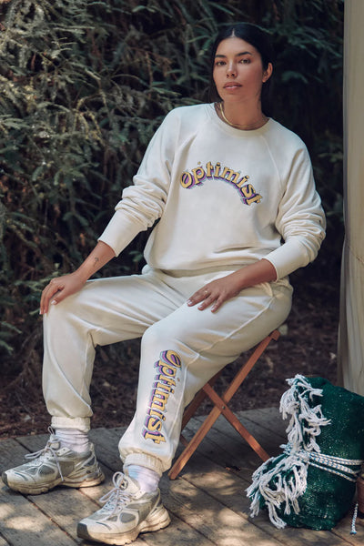 Optimist Bridget Raglan Sweatshirt - Stone