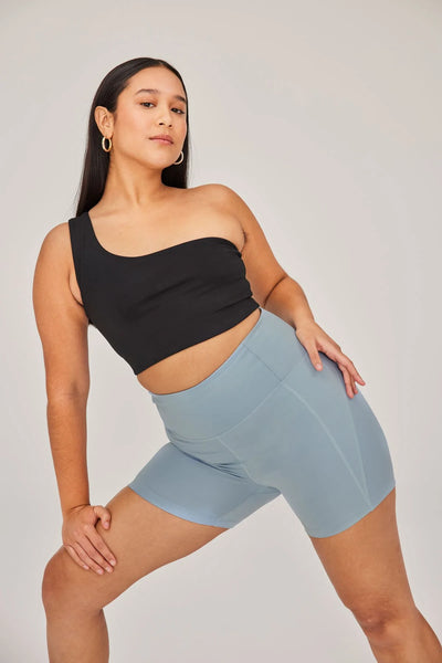 Bianca One Shoulder Bra - Black