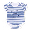 Striped Star Onesie - Blue/White