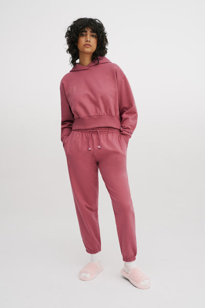 Denise Vegan Fur Slides - Pink