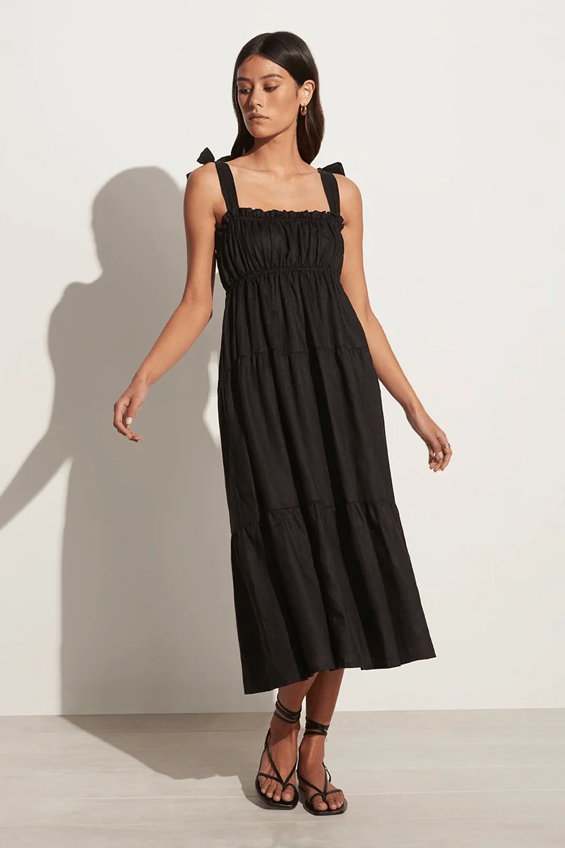 Bellamy Midi Dress- Black