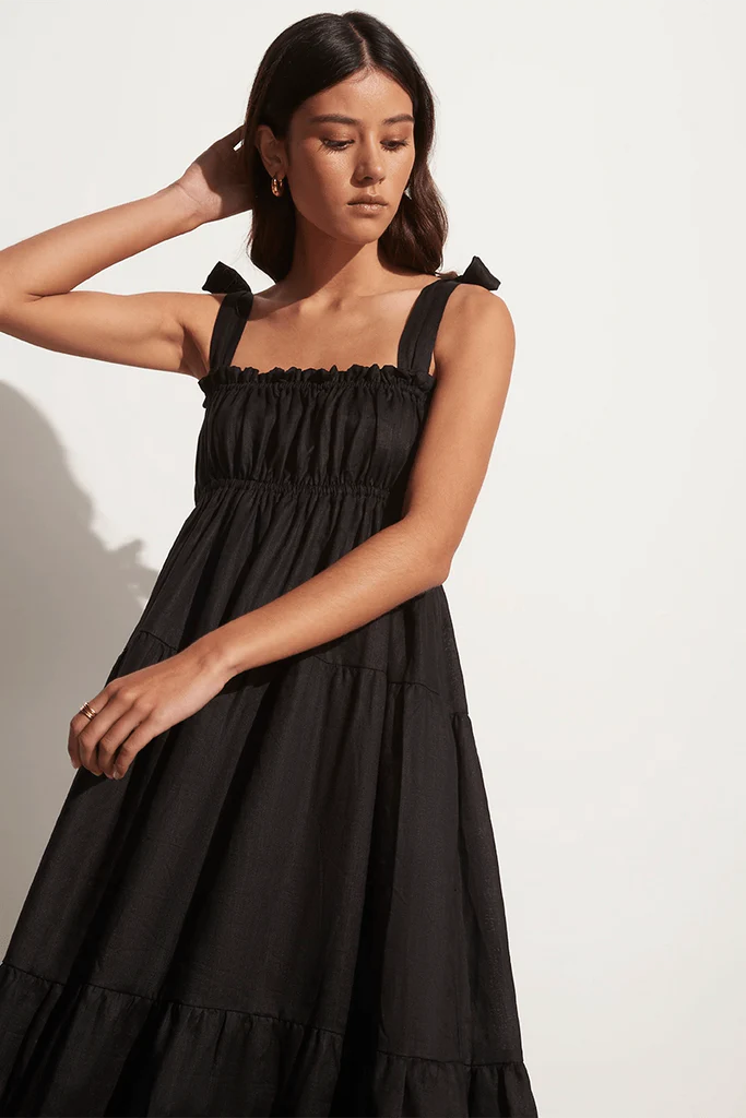 Bellamy Midi Dress- Black