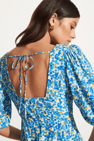 Fontane Mini Dress - Lou Floral Blue