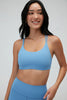 Renew Strappy Rib Bra- Vivid Blue