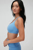 Renew Strappy Rib Bra- Vivid Blue