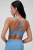Renew Strappy Rib Bra- Vivid Blue