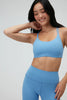 Renew Strappy Rib Bra- Vivid Blue