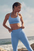 Renew Strappy Rib Bra- Vivid Blue