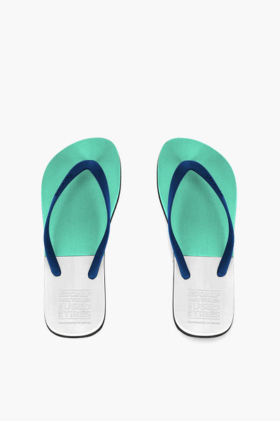 Bicolour Flip Flops - Mint