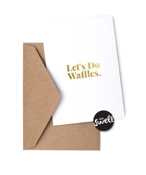 Waffles - Humorous Card