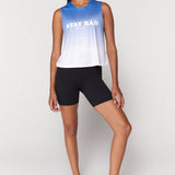 Rad Active Crop Tank - Waterfall