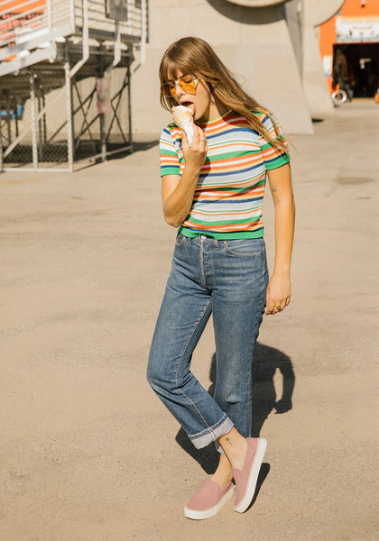 Suede Women's Sunset Slip Ons - Bloom