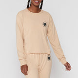 Take Good Care SG Vintage Terry Crop Sweatshirt - Honey