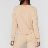 Take Good Care SG Vintage Terry Crop Sweatshirt - Honey