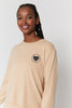 Take Good Care SG Vintage Terry Crop Sweatshirt - Honey