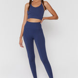 Icon HW Legging- Faded Navy