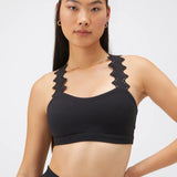 Felicity Dream Tech Eco Jersey Sports Bra- Black