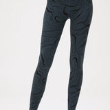 Love Sculpt Jacquard Legging - Deep Sea Blue Swirl