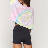 Solstice Cropped Tee - Paradise Swirl Tie Dye