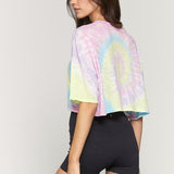 Solstice Cropped Tee - Paradise Swirl Tie Dye