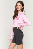 Vibes Luna Crop Hoodie - Paradise Pink