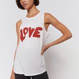 Love Movement Tank-Stone