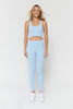 Love Sculpt Ruffle Leggings - Pastel Blue