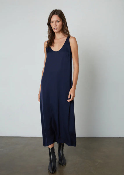 Eilis Satin Long Dress- Night
