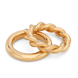 Uzi Stacking Rings - Gold