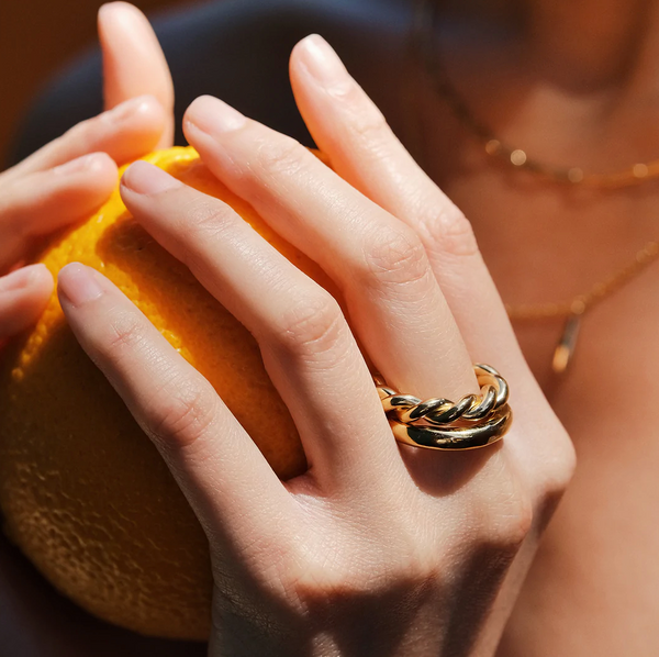 Uzi Stacking Rings - Gold