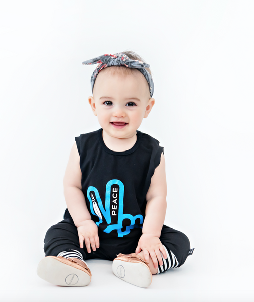 Peace Fingers Romper