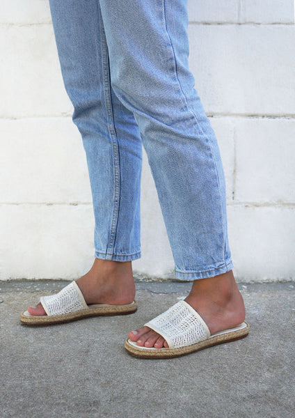 Bandung Espadrille Sandal - Ivory